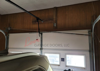 During Garage door repair